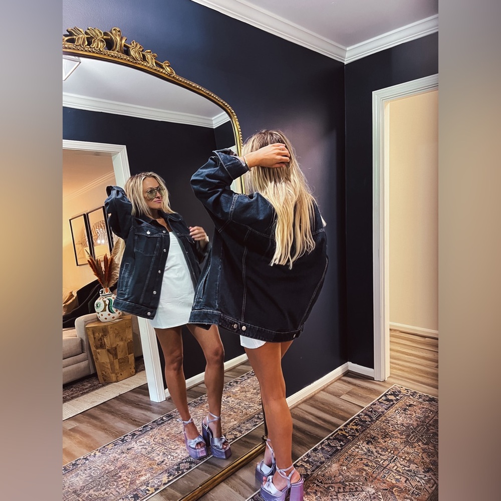 Zara oversized denim jacket
